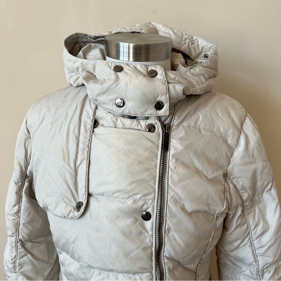 Add Hooded Double Breasted Quilted goose down Puffer Jacket nbnn - Picture 6 of 14